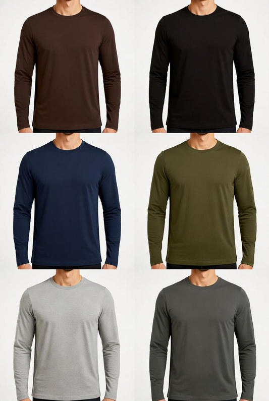 T-shirt thermique à manches longues 100% coton